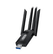 Go Des GD-BT318 Çift Bantlı 1200m 300Mbps 4 Antenli Kablosuz İnternet Sağlayıcı USB WiFi Adaptör