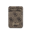 Guess Orjinal Lisanslı 4G Desenli Metal Script Logolu Magnetik Kartlık