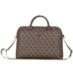 Guess Orjinal Lisanslı 4G Desenli Üçgen Logolu Omuz Askılı 15 inç Laptop Çantası