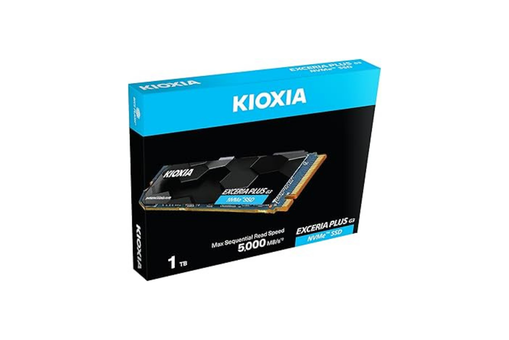 KIOXIA EXCERIA PLUS G3 1TB NVMe SSD – M.2 2280, PCIe Gen4, 5000MB/s Okuma, 3900MB/s Yazma