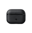 Apple Airpods Pro 2 Kılıf M-safe Şarj Özellikli 600D Aramid Fiber Pitaka Classic Serisi Black-Grey Twill Kılıf