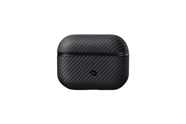 Apple Airpods Pro 2 Kılıf M-safe Şarj Özellikli 600D Aramid Fiber Pitaka Classic Serisi Black-Grey Twill Kılıf
