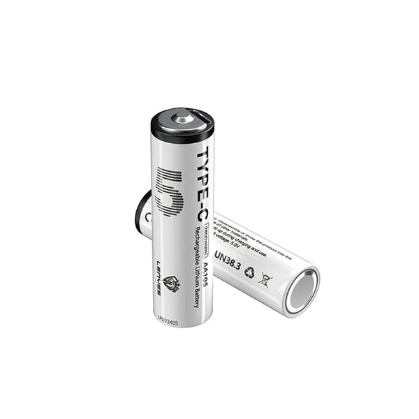 Lenyes AA105 Type-C Şarj Portlu Şarj Edilebilir AA Lityum-ion Pil 2800mWh 1.5V 2 Adet