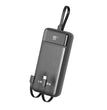 Lenyes PX255D Dijital LED Ekranlı Type-C ve Lightning Kablolu Powerbank 22.5W 20.000mAh