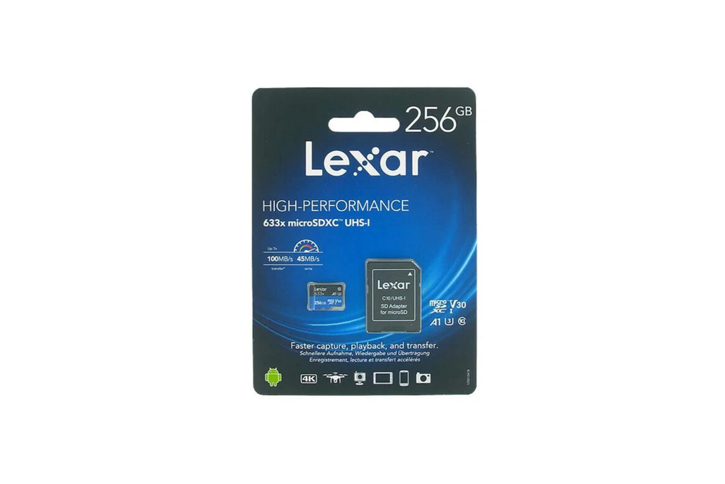 Lexar High Performance 256 GB 633X Adaptörlü Hafıza Kartı