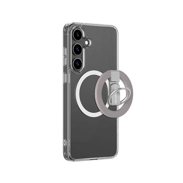 Galaxy S25 Plus Case with M-safe Charging and Ring Stand, Amazingthing Minimal Grip Series Cover