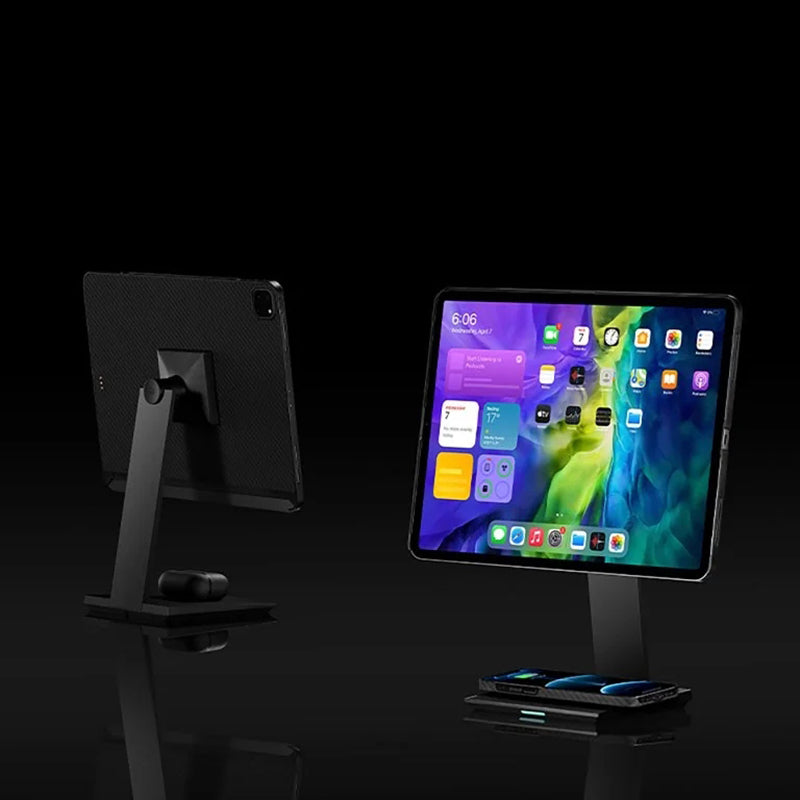 pitaka-mes2101-classic-version-magnetic-tablet-stand-with-wireless-charging-for-phones-and-headphones