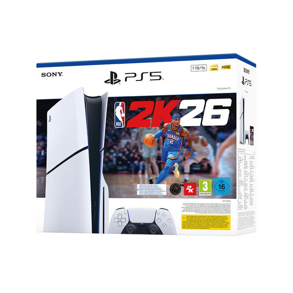Sony Playstation 5 Slim Oyun Konsolu NBA2K26 Bundle
