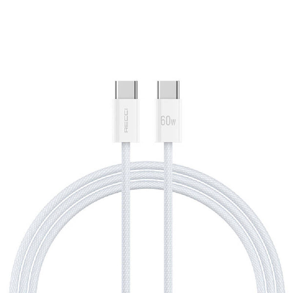 Recci Nature Series 60W Fast Charging Type-C To Type-C PD Cable 2M