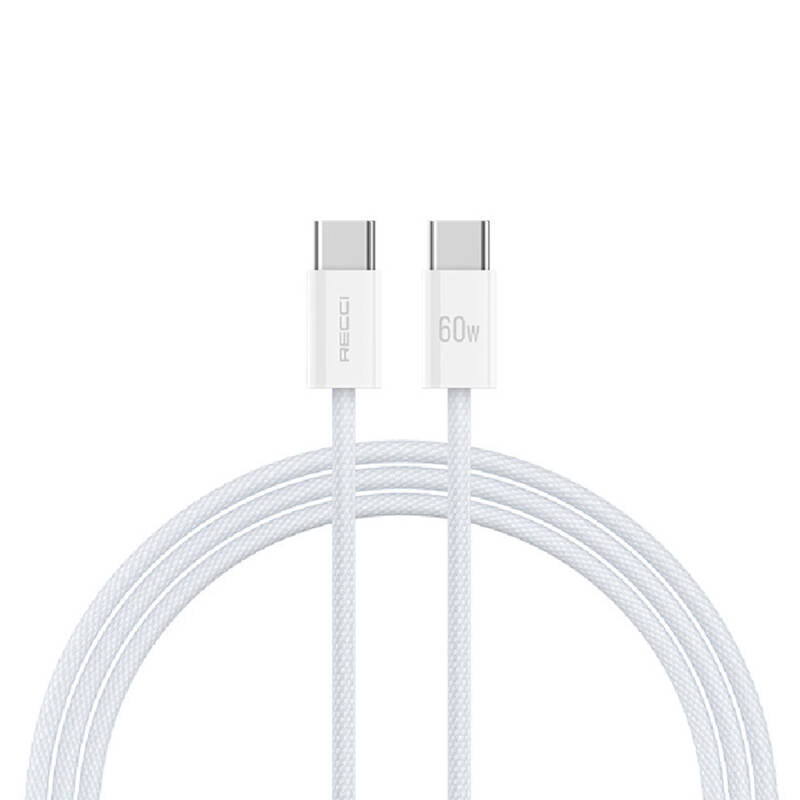 Recci Nature Series 60W Fast Charging Type-C To Type-C PD Cable 2M
