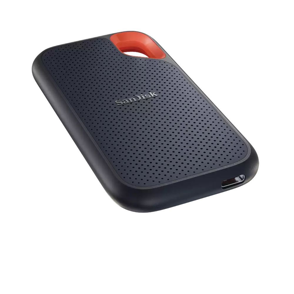 SanDisk Portable SSD 2 TB (SSD teknolojili harici sabit disk, 2,5 inç, 800 MB/s aktarım hızı, sağlam sürücü, dayanıklı kauçuktan sağlam sabitleme halkası) gri
