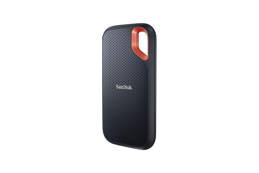 SanDisk Extreme Portable SSD 1 TB (taşınabilir NVMe SSD, USB-C, 1.050 MB/sn'ye kadar okuma hızı ve 1.000 MB/s yazma hızı, su ve toza dayanıklı) SDSSDE61-1T00-G25