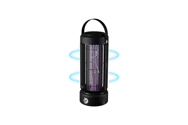 Porodo Taşınabilir UV LED Lambalı Sivrisinek Kovucu, 360 Tuzak ve Gece Lambası, Verimli, Toksik Olmayan, 4 Saat Pil Ömrü, İç ve Dış Mekan Kullanımı için Kompakt ve Taşınabilir