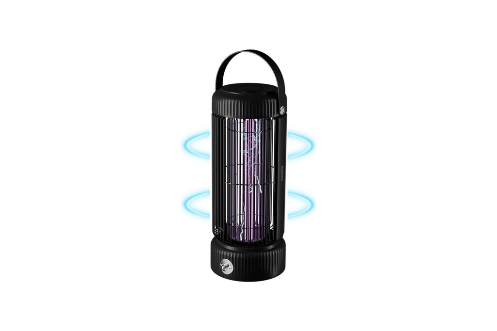 Porodo Taşınabilir UV LED Lambalı Sivrisinek Kovucu, 360 Tuzak ve Gece Lambası, Verimli, Toksik Olmayan, 4 Saat Pil Ömrü, İç ve Dış Mekan Kullanımı için Kompakt ve Taşınabilir