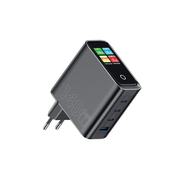 Wiwu Wi-G028 Voyager Serisi GaN 140W TFT Ekranlı Hızlı Şarj Başlığı