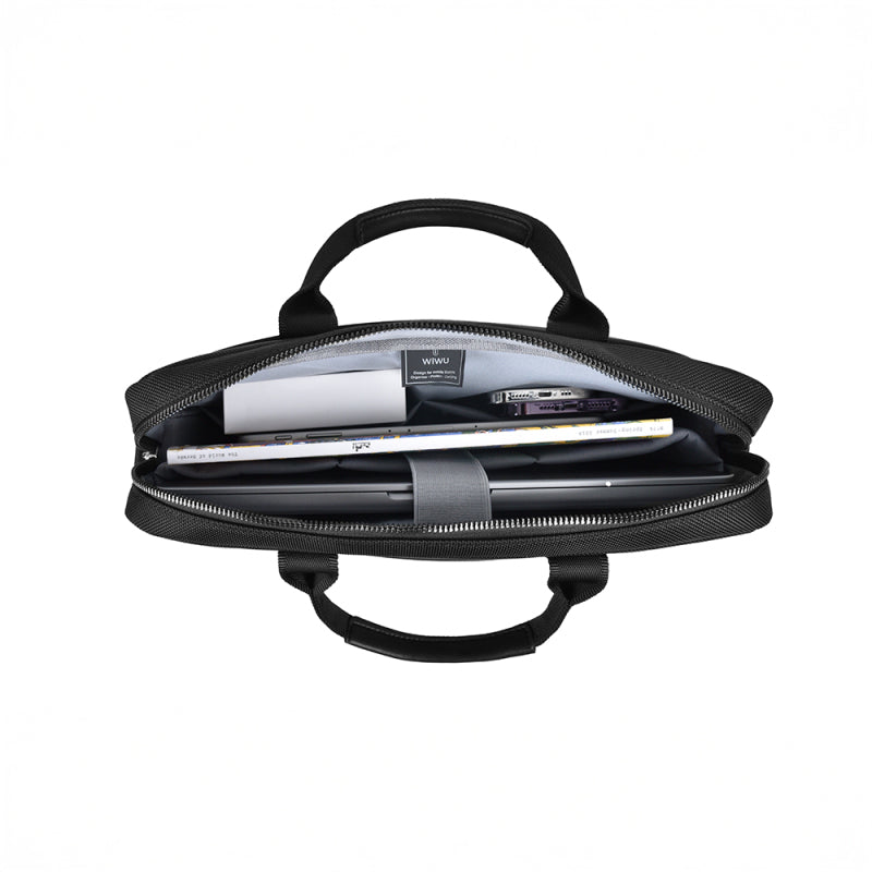 Wiwu Hali Serisi 1680D Su Geçirmez Polyester Kumaş Çapraz Vücut Askılı 14 inç / 15.6 inç Laptop Çantası