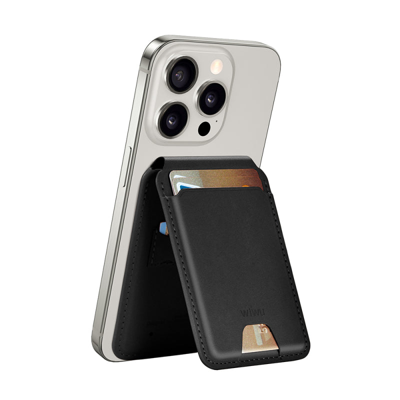 wiwu-mw-005-magnetik-standli-kartlik-qi-kablosuz-sarj-uyumlu-findmy-ozellikli-mag-wallet-fm
