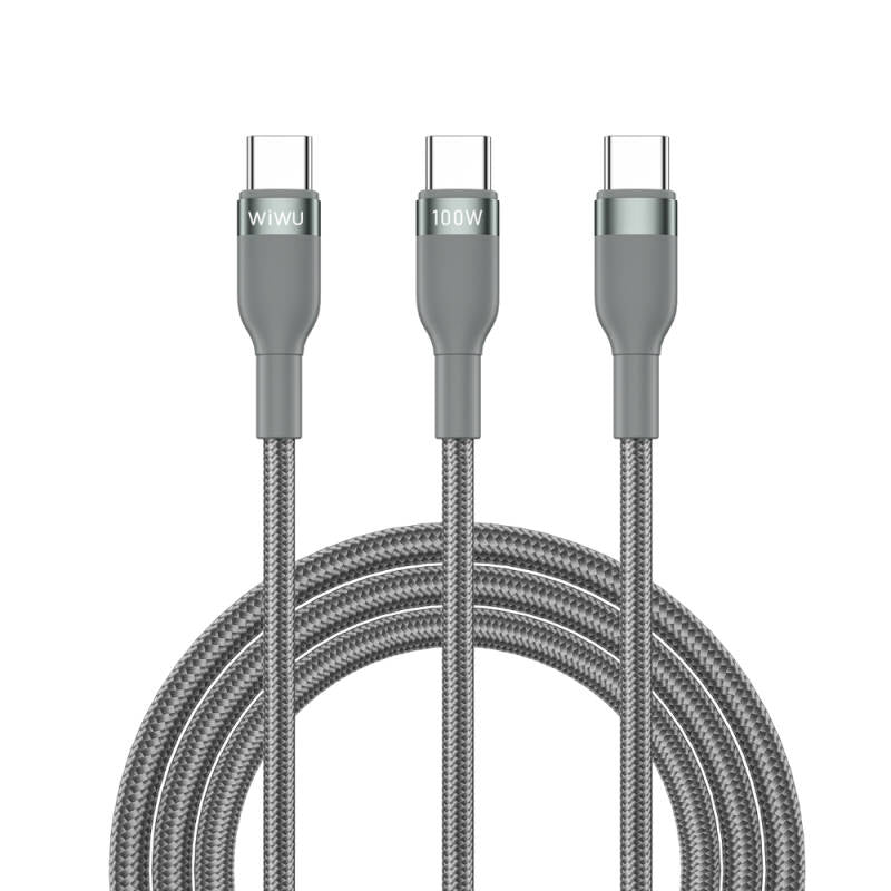 wiwu-wi-c029-concise-serisi-2in1-type-c-pd-data-ve-sarj-kablosu-100w-1-2m