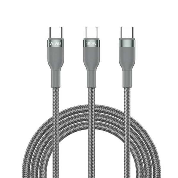 Wiwu Wi-C029 Concise Series 2-in-1 Type-C PD Data and Charging Cable 100W 1.2M