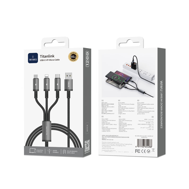 wiwu-wi-c059-titanlink-series-3-in-1-usb-a-to-lightning-type-c-micro-braided-charging-and-data-cable-66w-1-2m