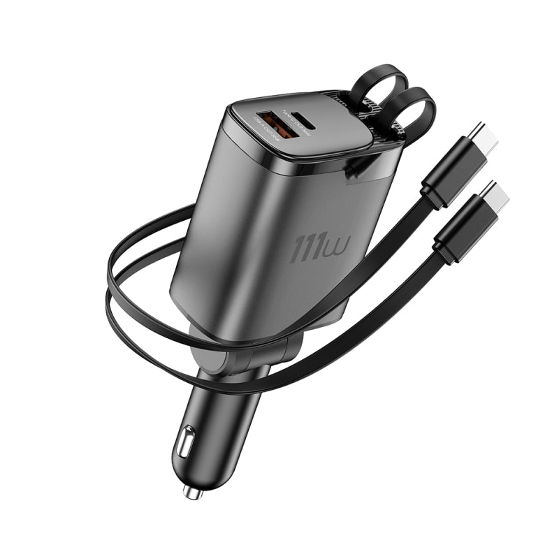 wiwu-wi-cc034-type-c-usb-a-hizli-sarj-ozellikli-gan-teknolojili-dahili-kablolu-arac-sarj-aleti-111w
