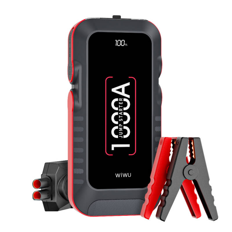 Wiwu LED Light Car Battery Emergency Booster Power Supply Powerbank 12V 37W 10000mAh