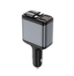 Wiwu Wi-QC027 Exceed Serisi Type-C&Lightning Kablolu + USB-A Hızlı Şarj Özellikli Led Göstergeli Araç Şarj Aleti 117W