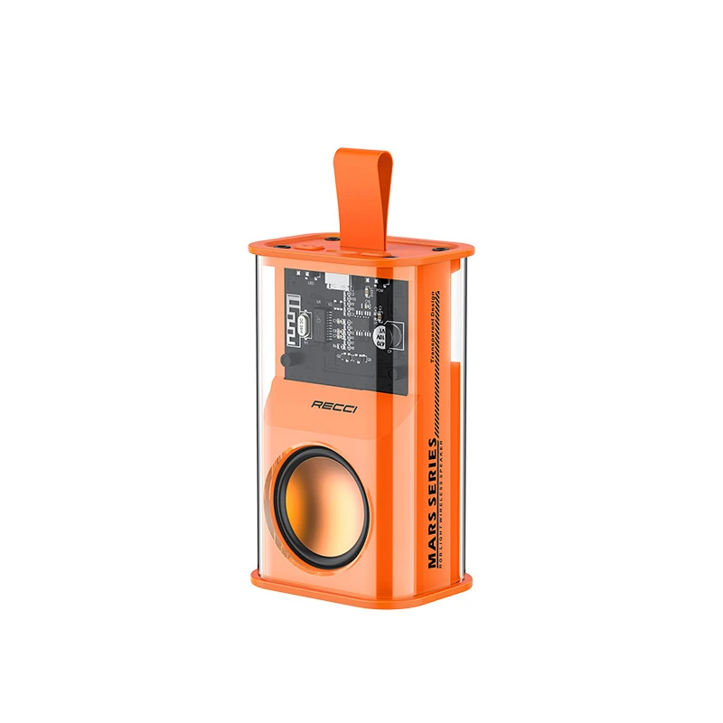 Recci RSK-W30 Mars Serisi 500mAh RGB Işıklı Bluetooth Hoparlör