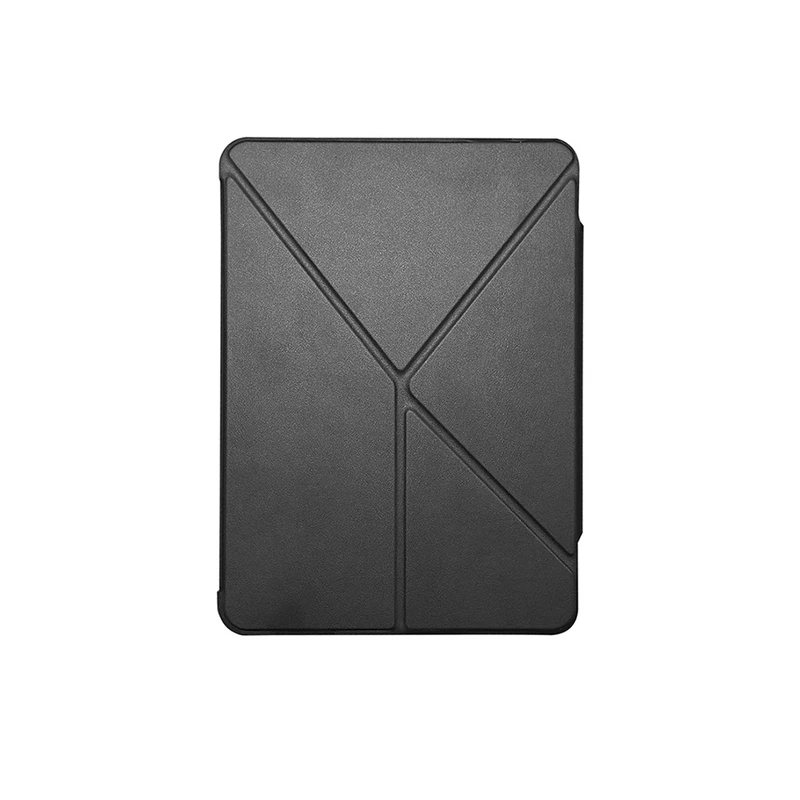 Raptic Clear Folio Apple iPad Pro 11 2025 M5 Airbagli Şeffaf Katlanabilir Standlı Siyah Kılıf
