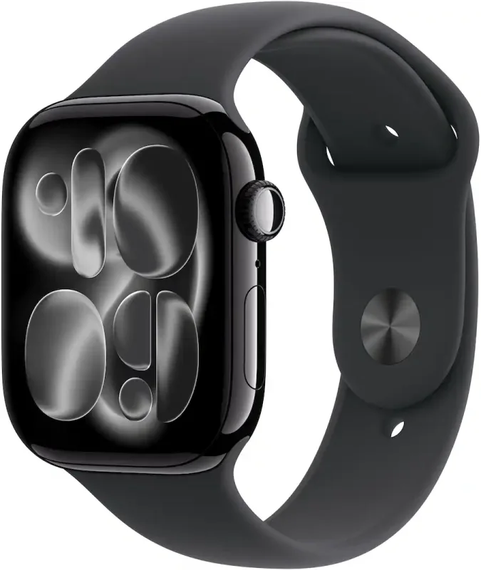 Apple Watch Series 11 GPS 46mm Jet Siyah Alüminyum Kasa Siyah Spor Kordon Akıllı Saat