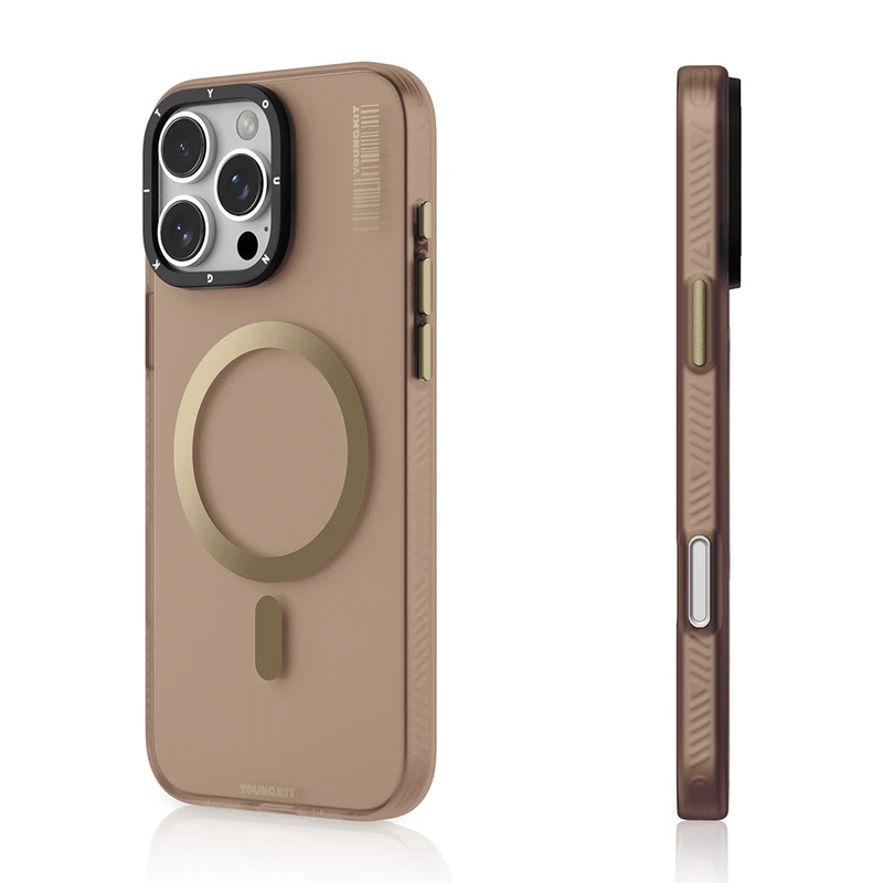 Youngkit Apple iPhone 16 Pro Max Kahverengi Kılıf