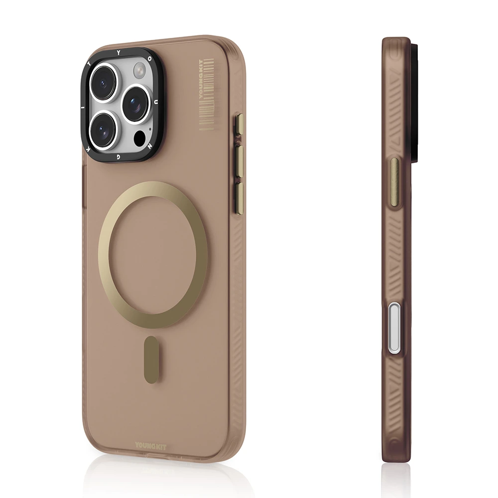 Youngkit Apple iPhone 16 Pro Max Kahverengi Kılıf