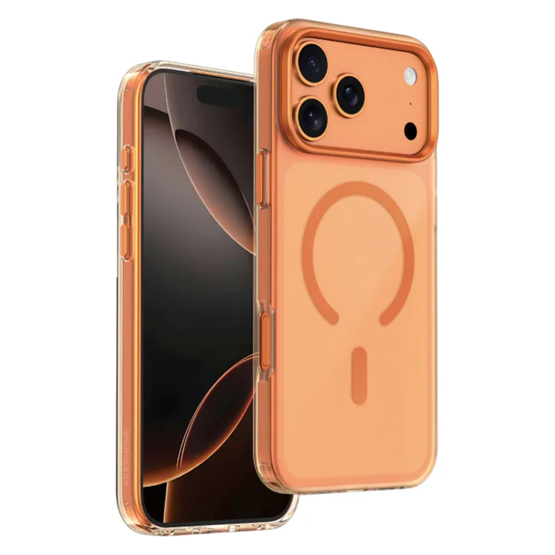 Keephone Apple iPhone 17 Pro Max Dazzle Pro Matte MagSafe Turuncu Kılıf