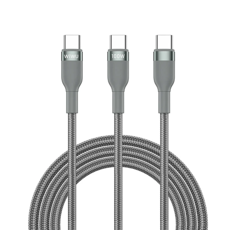 Wiwu Wi-C029 Concise 2in1 100W Type-C PD Şarj Kablosu 1.2 m