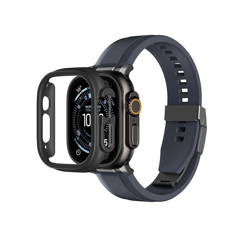 AmazingThing Apple Watch Series 10 49mm FullGuard Siyah Kılıf