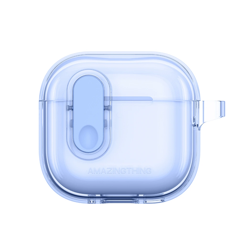 AmazingThing Apple AirPods 4 Click Case Mavi Kılıf