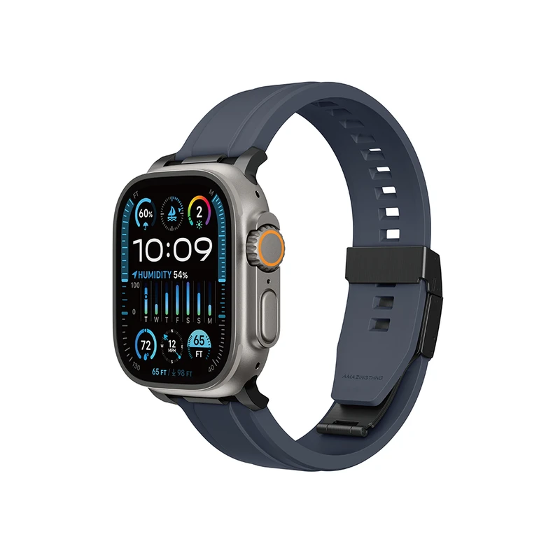 Amazingthing  Apple Watch buckle strap Titan Chrono dark blue 49-46-45-44-42mm