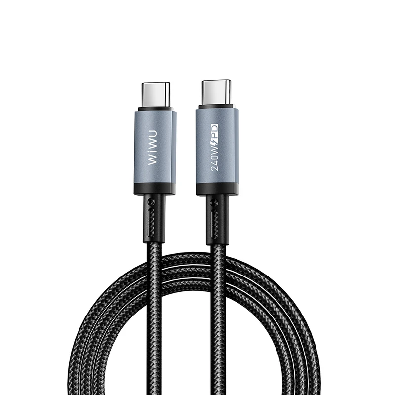 Wiwu Wi-C058 TitanLink 240W 1.5m Uzay Grisi Şarj Kablosu