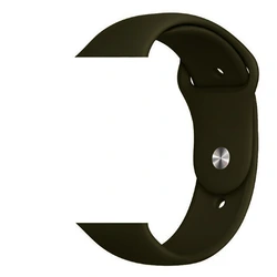 Zore Apple Watch 44-45-46-49mm Koyu Haki Yeşil Silikon Kordon