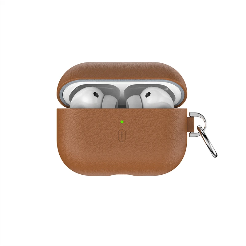 Wiwu HC-201 Apple AirPods Pro 3 Kahverengi Deri Kılıf
