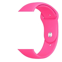 Zore Apple Watch Series 10 42-44-45mm Pembe Silikon Kordon