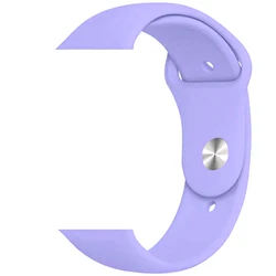 Zore Apple Watch Series 10 42-44-45mm Açık Mavi Silikon Kordon