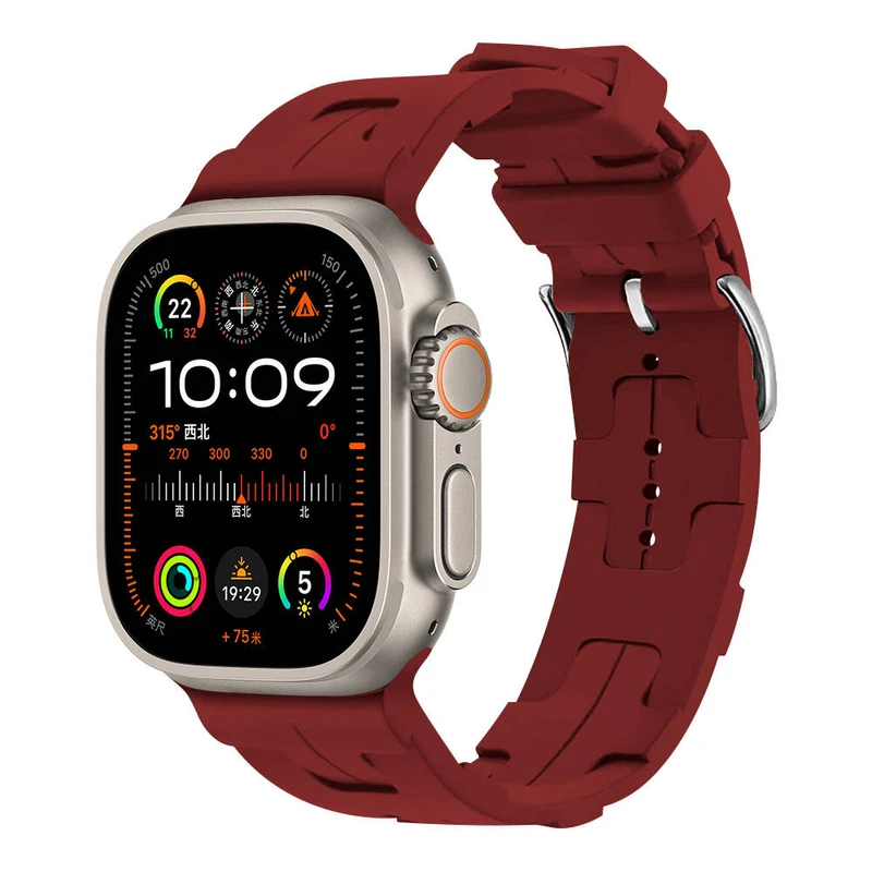 Zore silicon kordon 42-44-46-49mm Watch series 10 Dark purple