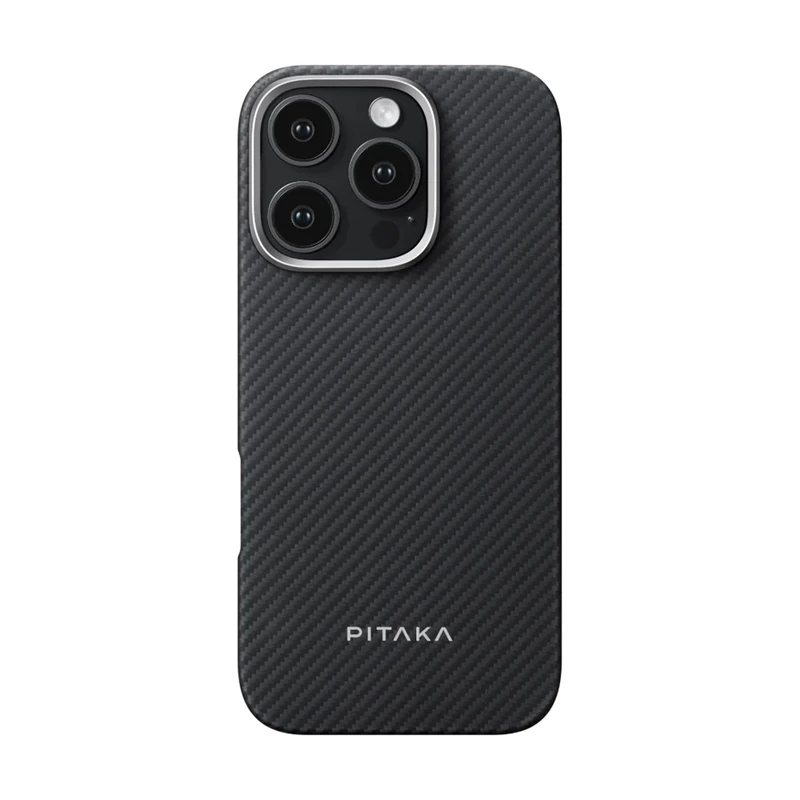 Pitaka iphone 16 pro max Fiber Tactile Woven case Black