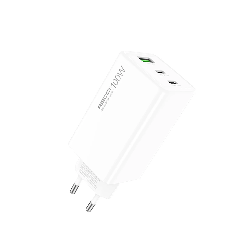 Recci RC110E 100W GaN Beyaz Şarj Aleti