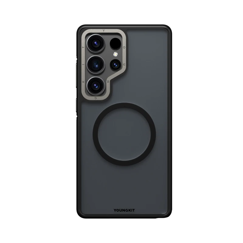 Youngkit Samsung Galaxy S25 Ultra Siyah Şeffaf Kılıf
