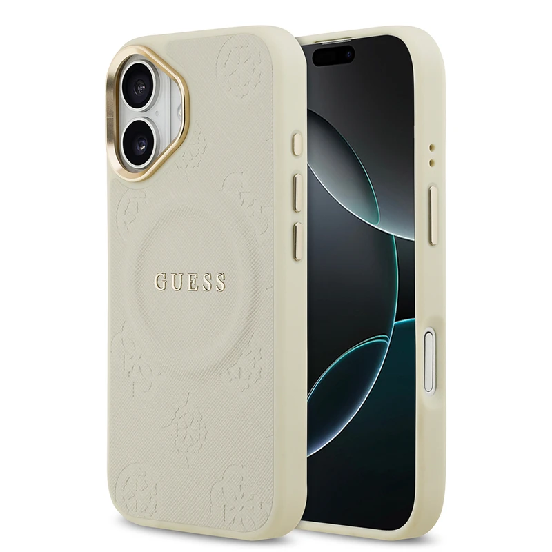Guess Apple iPhone 17 Krem Kılıf