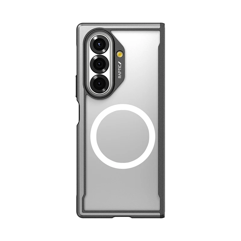 Raptic Samsung Galaxy Z Fold 7 Şeffaf Siyah Kılıf
