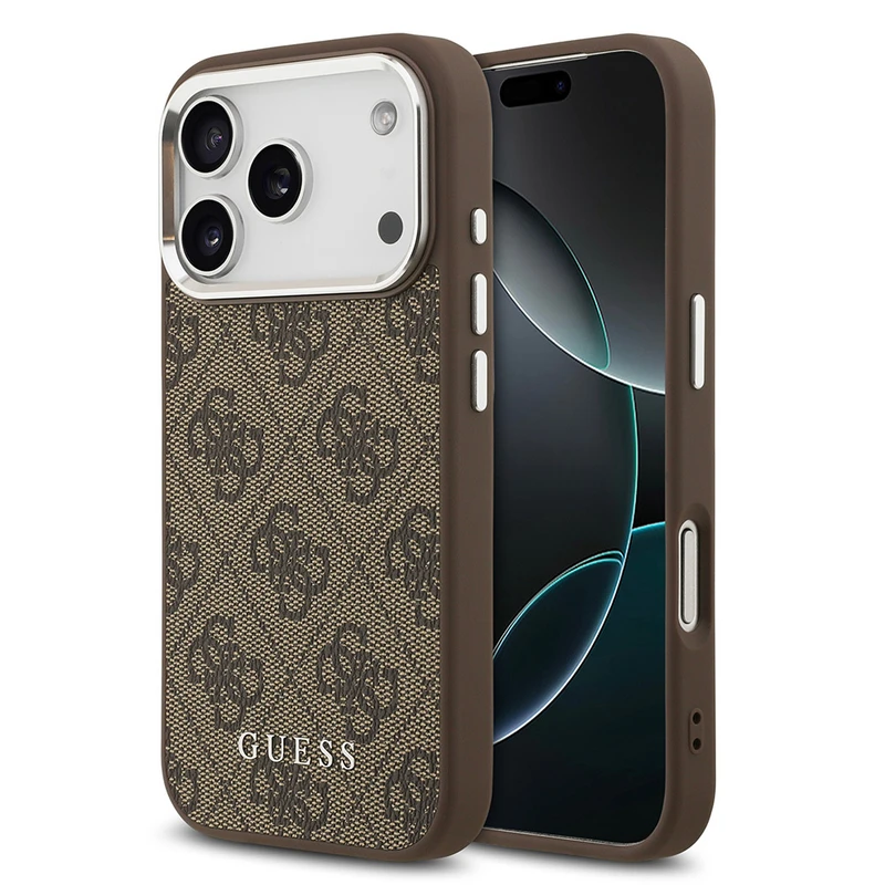 Guess Apple iPhone 17 Pro Kahverengi Kılıf