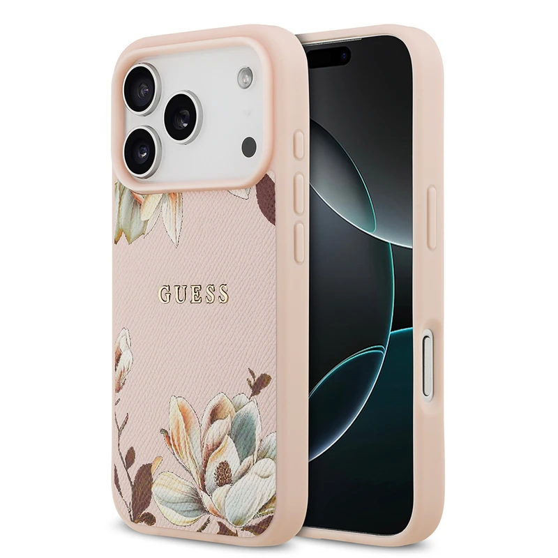 Guess Apple iPhone 17 Pro Max Pembe Kılıf